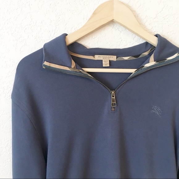 burberry men's quarter zip